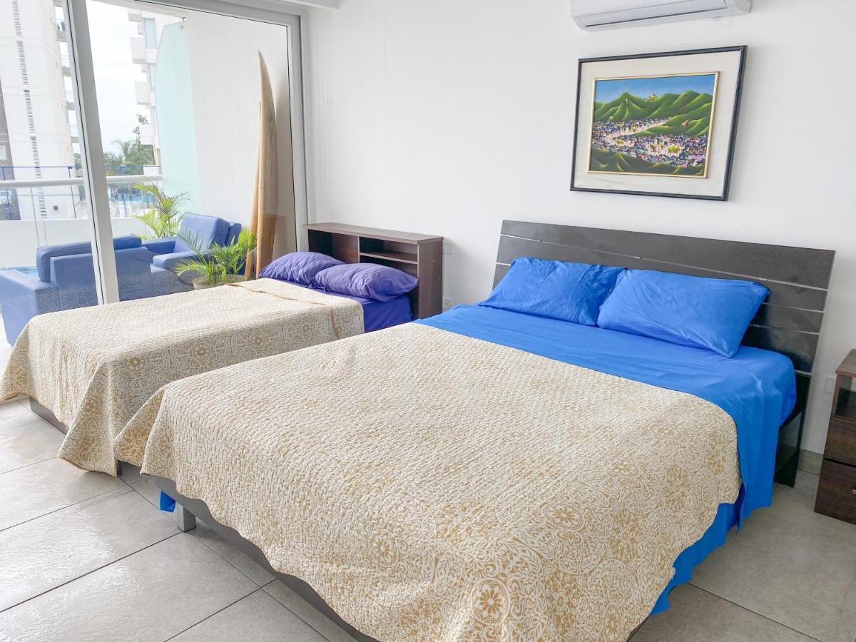 Lujoso y Cómodo Departamento con playa 2 piscinas cancha de tenis jacuzzi seguridad 24 horas Manta Exterior foto